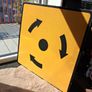 REAL METAL roundabout Street Sign Image 2