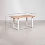 Solid Acacia Wood Dining Table 160 - Rustic Image 5