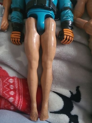 3 vintage action man dolls