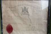Vintage Diploma by the Midwifery Court of Examiners of the Royal College of Surgeons in Ireland 1961