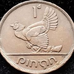 [#60] - Ireland 1948 | ERROR Chickless | Irish 1d | Irish Penny | KM.11