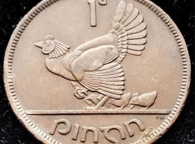 [#60] - Ireland 1948 | ERROR Chickless | Irish 1d | Irish Penny | KM.11