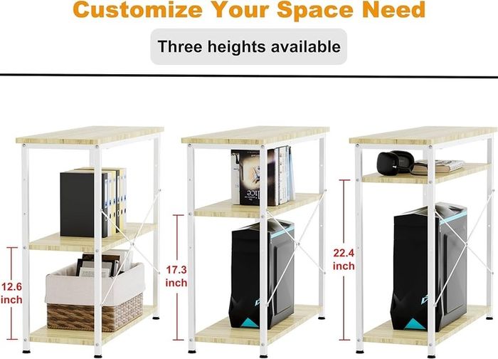SPRING SALE |  L Shaped Desk 100CM Computer Desk Study Office Desk Gaming Desk Writing Table With Bookshelf Reversible Corner Desk For Home Office Studio Workstation