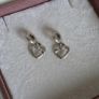 Pandora linked sister hearts split dangle charm. Very good condition hallmarked Image 4