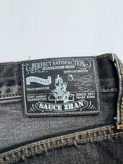 Faded Black Jeans Sauce Zhan W33 L31