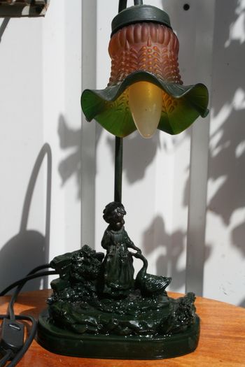 Vintage Table Lamp - 17"