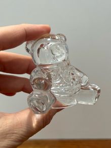 Vintage French Crystal Bear Figurine