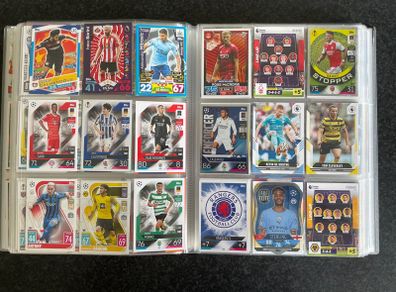 Soccer Cards Full Binder Lot Topps Panini Match Attax