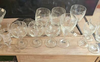 Collection of Vintage Glasses