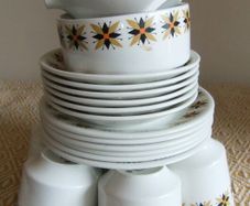 Arklow Pottery Star Dust Pattern 21 Piece Coffee Set