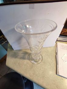 Lovely English Crystal Vase.  No. 7
