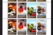 2012 Ireland 150th Anniversary of The Dublin Fire Brigade (DFB) Commemorative Stamps Sheetlet Plate 1B1B1B1B Mint Never Hinged (MNH)