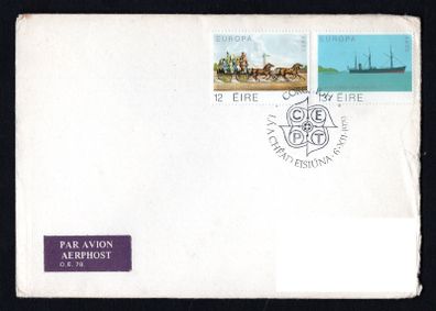 1979 Ireland Europa Communications Commemorative Stamps Plain Addressed First Day Cover (FDC) with Cork Cancel.