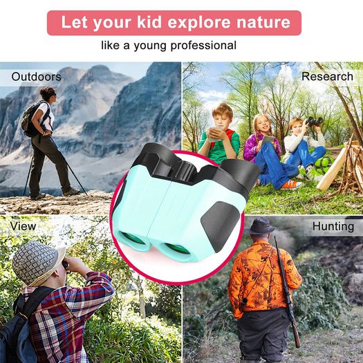 Children's Outdoor Binoculars, Beginner Binoculars ,Mini Portable,Binoculars for Kids Gifts for 3-12 Years Boys Girls