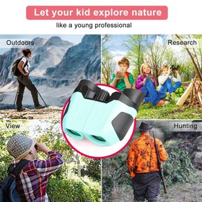 Children's Outdoor Binoculars, Beginner Binoculars ,Mini Portable,Binoculars for Kids Gifts for 3-12 Years Boys Girls