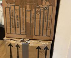 Free moving boxes and packing material