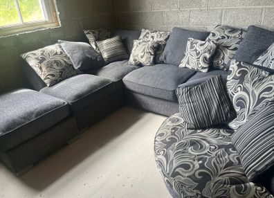 corner sofa plus swivel chair