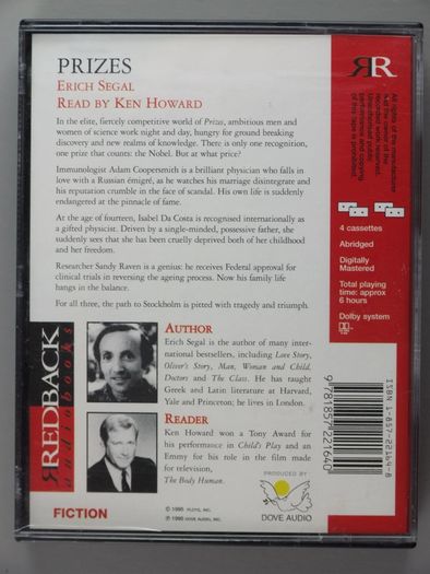 4 Thriller Audiobook Cassette Tapes. John Grisham, Stephen King, Erich Segal