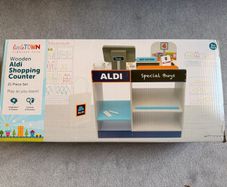 Wooden Aldi Shopping Counter - Unopened Box