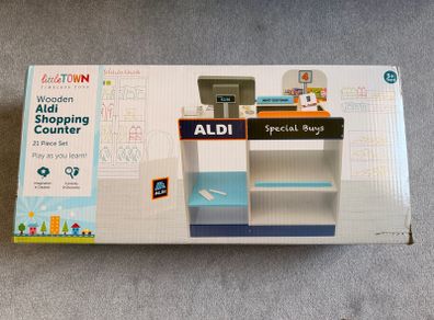 Wooden Aldi Shopping Counter - Unopened Box