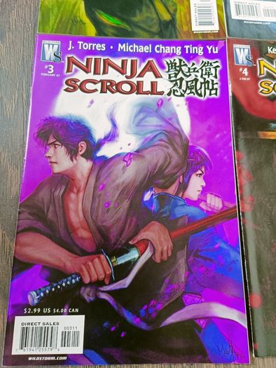 Ninja Scroll Comic Book Lot 11 Issues DC Wild Storm
