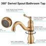 Premier vintage brass basin tap bathroom NEW Image 7
