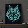 Luminous Diamond Painting Kit. Wolf Image 4