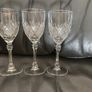 Beautiful set of 3 Crystal D'Arques  Fontenay Cut Sherry Glasses Image 2