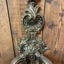 Large and Heavy Empire Style Brass Wall Lights Image 4