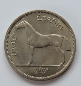 Ireland 1966 Half crown UNC 60 YEARS OLD Irish coin