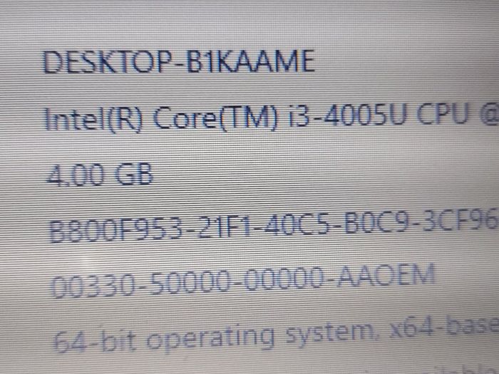 ACER Travelmate P256 Series, Model No. Z5WBH, Intel Core i3-4005U CPU, 1.7GHz, 4GB Ram, 500GB HDD, Windows 10, Microsoft Edge, Chrome and VLC