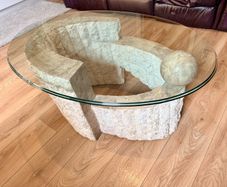 2 x Stone coffee tables