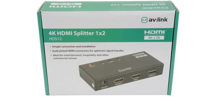 av:link 4k hdmi splitter 1x2 HDS12
