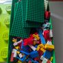 Vintage Lego 1kg and Storage box Image 2