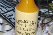 Vintage Carmichael's Old Home Brewed Ginger Beer Edinburgh Stoneware Bottle, Postage Available or Collection