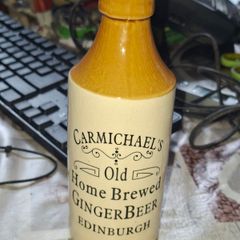 Vintage Carmichael's Old Home Brewed Ginger Beer Edinburgh Stoneware Bottle, Postage Available or Collection