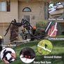 Giant Spider 6.6ft - 200cm, Spider Web 23ft - 700cm, 30pcs Plastic Spiders, 40g Cobweb - Halloween Decorations Triangular Cobweb for Indoor Outdoor Home Yard Image 4