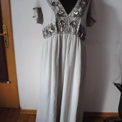 BNWT Lovedrobe luxe soft grey stunning maxi dress size UK24 EU52 Postage included