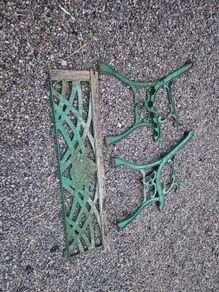 cast iron bench