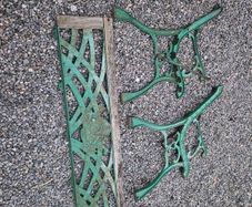 cast iron bench