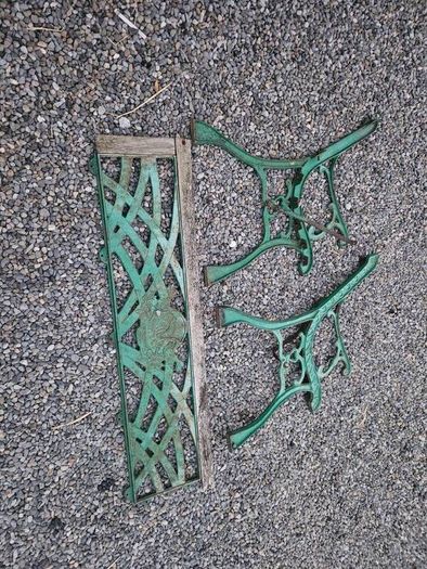 cast iron bench