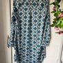 shirt dress Bnwt size 38 10/12 blue & white print Image 9