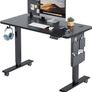 Electric Standing Desk Height Adjustable Standing Desk Sit Stand Desk Stand Up Desk with Headphone Hook 100x60cm Desktop (FREE SHIPPING) Image 2