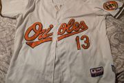 Classic Manny Machado Baltimore Orioles on field home baseball jersey