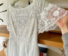 Bridal Dress with Tulle in Ivory