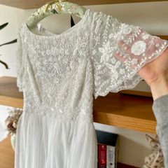 Bridal Dress with Tulle in Ivory