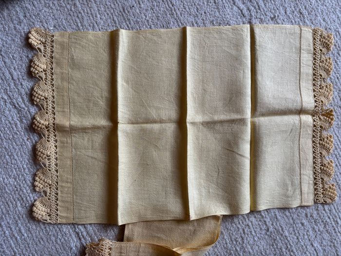 Two Vintage Yellow Traycloths/Mats