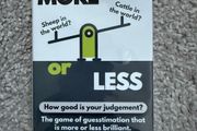 More or Less card game brand new