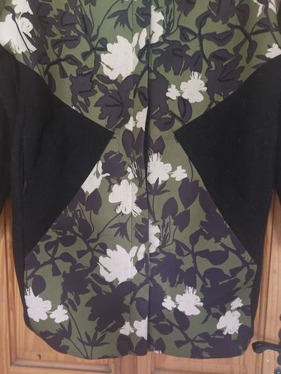 Derhy green and black coat (free post)