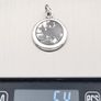 925 Vintage Sterling Silver Globe Map Avon Pendant Image 8